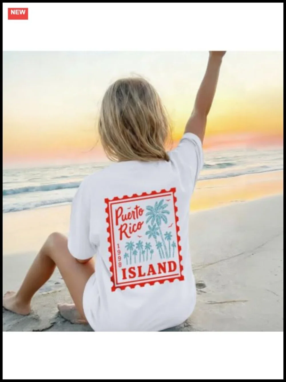 Women's Tropical Vacation T-Shirt Cotton Blend Palm Print Graphic Tee